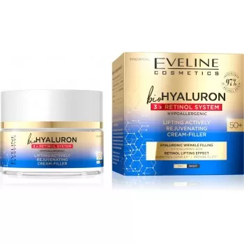 Eveline Bio Hyaluron 3x Retinol System Lifting krema 50+ 50ml