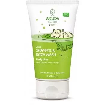 Weleda dečiji šampon i gel za tuširanje limeta 150ml