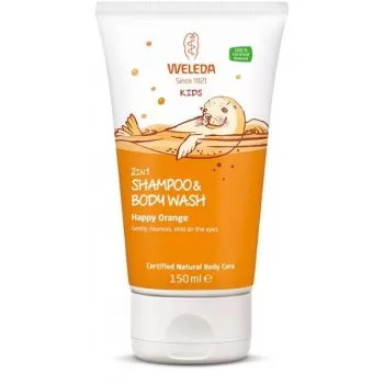 Weleda dečiji šampon i gel za tuširanje pomorandža 150ml