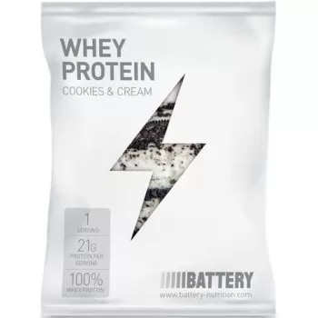 Battery Whey Protein Cookies & Cream 30g
