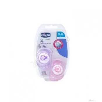 Chicco varalica Physio Air silikonska 0-6m roza 2 komada