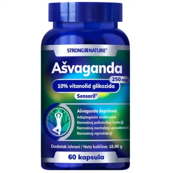 Strong Nature Ašvaganda 250mg 60 kapsula