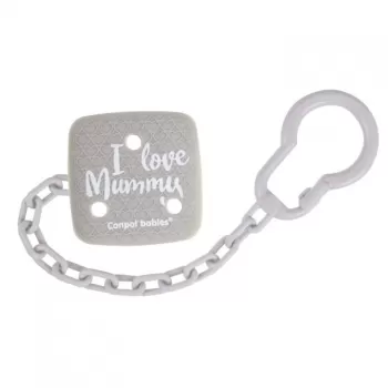 Canpol Babies lančić za varalicu I Love Mummy sivi 2/434