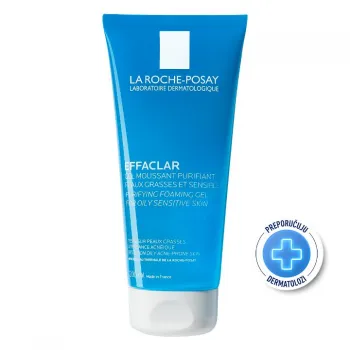 La Roche-Posay EFFACLAR Penušavi gel za čišćenje masne, osetljive kože sklone aknama, 200 ml