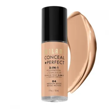 Milani Conceal + Perfect 2-in-1 puder 04 Medium Beige 30ml