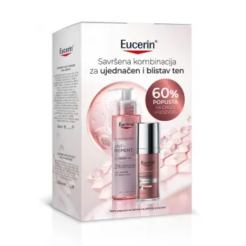 Eucerin Anti-Pigment set: dvofazni serum 30ml + gel za čišćenje 200ml