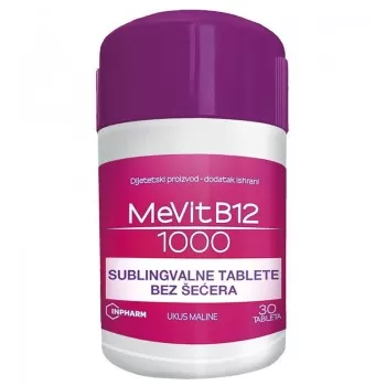 MeVit B12 1000mcg 30 sublingvalnih tableta