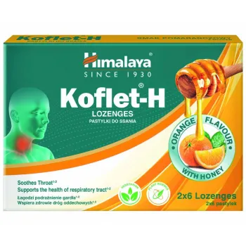 Himalaya Koflet-H lozenge - ukus pomorandža 12 komada
