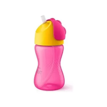 Avent magična šolja sa slamkom 300ml 12m+ roze