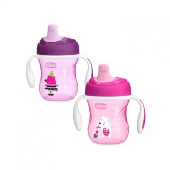Chicco trening čaša roza 6m+ 150ml