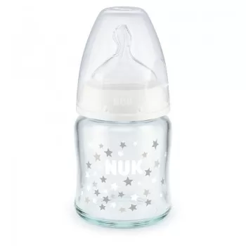 NUK staklena flašica 0-6M 120ml