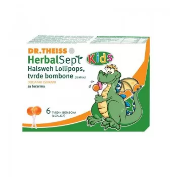 Dr. Theiss Herbalsept Kids lizalice protiv bola u grlu 6 komada