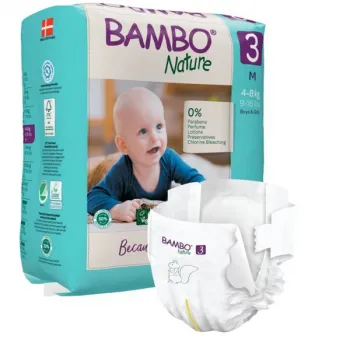 Bambo Nature pelene 3 4-8kg 28 komada
