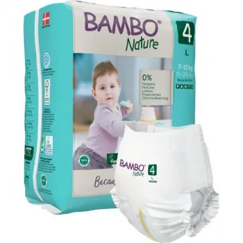 Bambo Nature gaćice 4 7-12kg 20 komada
