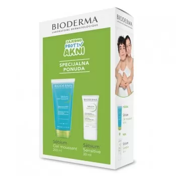 Bioderma promo Sebium penasti gel + Sensitive krema