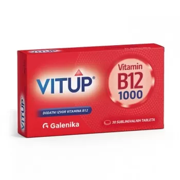 Vitup B12 1000mcg 30 sublingvalnih tableta