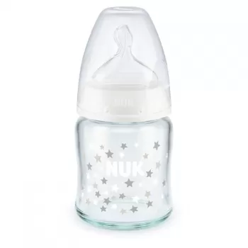 NUK staklena flašica sa indikatorom temperature 120ml
