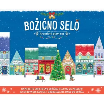 Vulkan knjiga Božićno selo plavi set