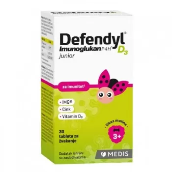 DEFENDYL IMUNOGLUKAN D3 JUNIOR TABLETE ZA ZVAKANJE A30