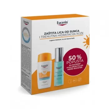 Eucerin Sun set: Hydro Protect fluid SPF50+ 50ml + Hyaluron-Filler Hidro Booster 30ml