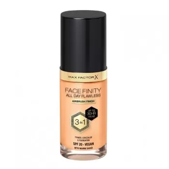 Max Factor Facefinity 3in1 Vegan tečni puder 70 Warm Sand 30ml