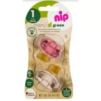 NIP Green Line kaučuk varalica Cherry za devojčice 0-6M
