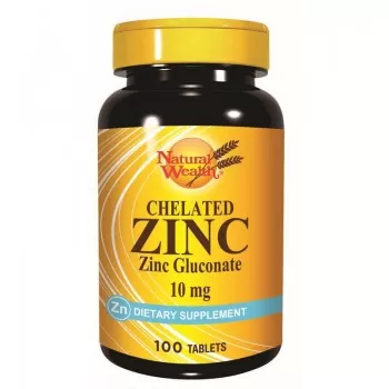Natural Wealth helirani cink 10mg 100 tableta