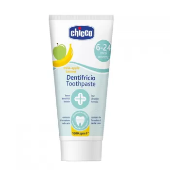 Chicco pasta za zube jabuka i banana 6-24m 50ml