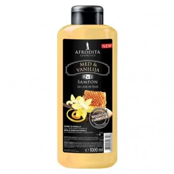 Afrodita šampon med i vanila 1l