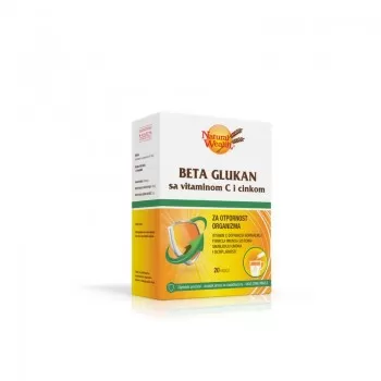 Natural Wealth Beta glukan + vitamin C + cink Direkt 20 kesica