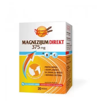 Natural Wealth Magnezijum Direkt 375mg + B + C 20 kesica