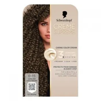 Creme Supreme farba za kosu 6.16 Cool Pearly Brown