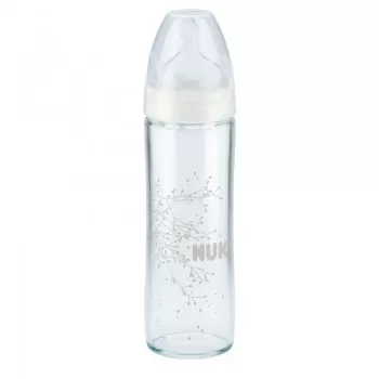 NUK staklena flašica 0-6M 240ml