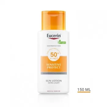 EUCERIN SUN IZRAZITO LAGANI LOSION ZA ZAŠTITU OSETLJIVE KOŽE OD SUNCA SPF50+ 150ML