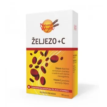Natural Wealth Gvožđe + Vitamin C 90 kapsula