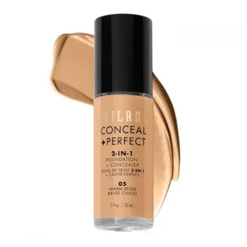 Milani Conceal + Perfect 2-in-1 puder 05 Warm Beige 30ml