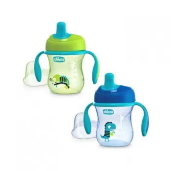 Chicco trening čaša plava 6m+ 150ml