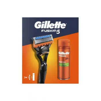 Gillette set Fusion5 brijač + Fusion5 Sensitive gel 200ml