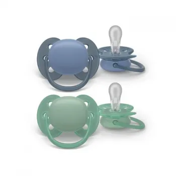 Avent varalica Soft 6-18m plava/zelena 2 komada