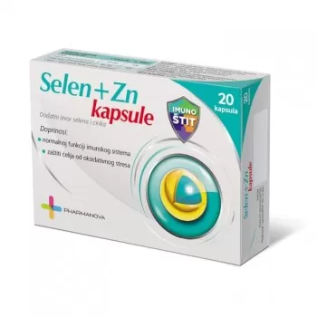 Pharmanova Selen + Cink 20 kapsula