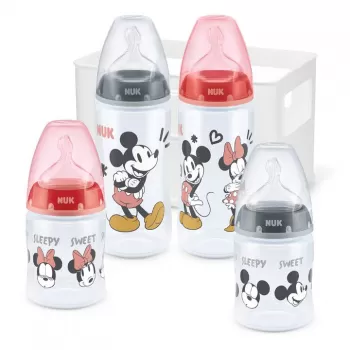 NUK starter set flašica sa indikatorom temperature Mickey Mouse