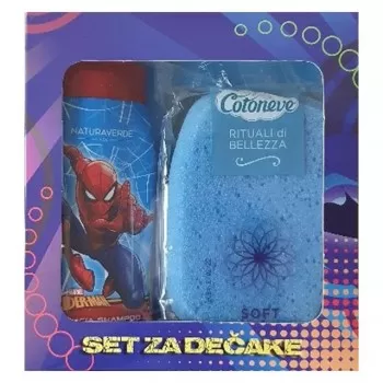 Disney dečiji set Spiderman kupka 250ml + sunđer za kupanje