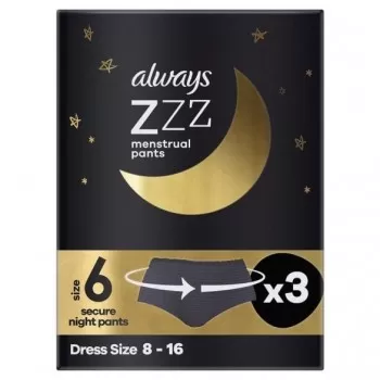 Always ZZZ menstrualne gaćice S/M 3 komada