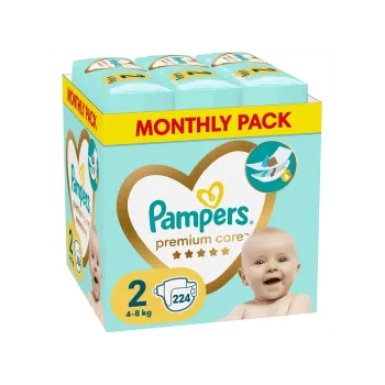 Pampers Monthly Pack Premium Care 2 224 komada