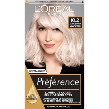 L'Oréal Paris Préférence boja za kosu 10.21 Stokholm biserno plava