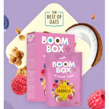 Boom Box ovsena granola Šumsko voće-kokos-badem 60g