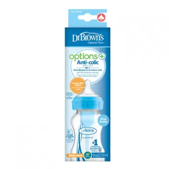Dr.Brown's Options+ Wide Neck plastična bočica 270ml plava