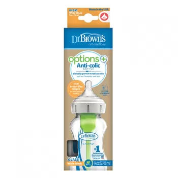 Dr.Brown's Wide Neck Options+ staklena bočica 270ml