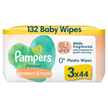 Pampers Harmonie Protect & Care vlažne maramice sa nevenom 3x44