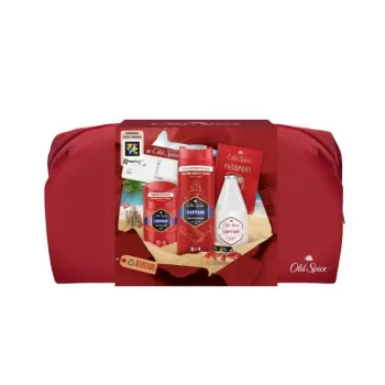 Old Spice set Captain (gel za tuširanje 250ml + losion posle brijanja 100ml + stik 50ml)